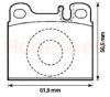 BENDIX 571342B Brake Pad Set, disc brake